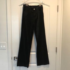 7 for all mankind black velvet pants